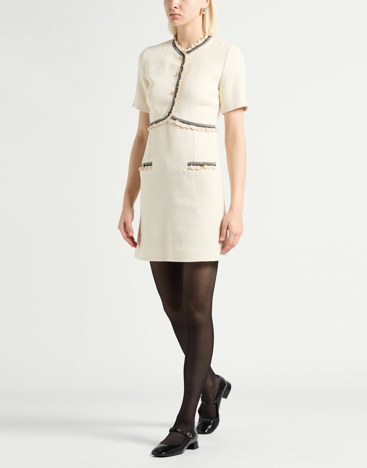 Sandro Womens Mini dress in Ivory