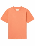 Folk - Garment-Dyed Cotton-Jersey T-Shirt - Orange