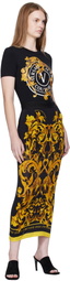 Versace Jeans Couture Black Printed T-shirt