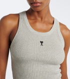 Ami Paris Ami de Cœur cotton jersey tank top