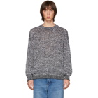 Loewe White and Black Melange Sweater