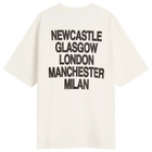 END. Records T-Shirt in Ecru