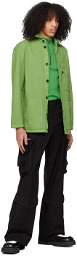 Winnie New York Green Spread Collar Jacket