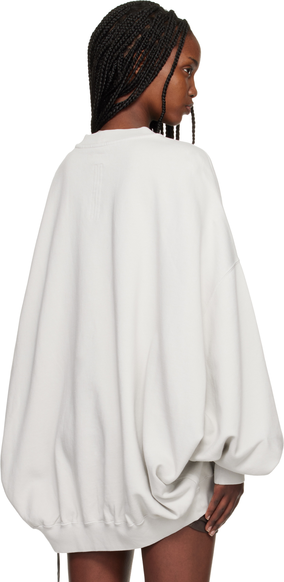 Rick Owens DRKSHDW Off-White Temple Hun Crewneck Sweatshirt