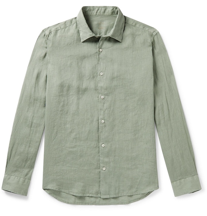 Photo: Altea - Slim-Fit Linen Shirt - Green