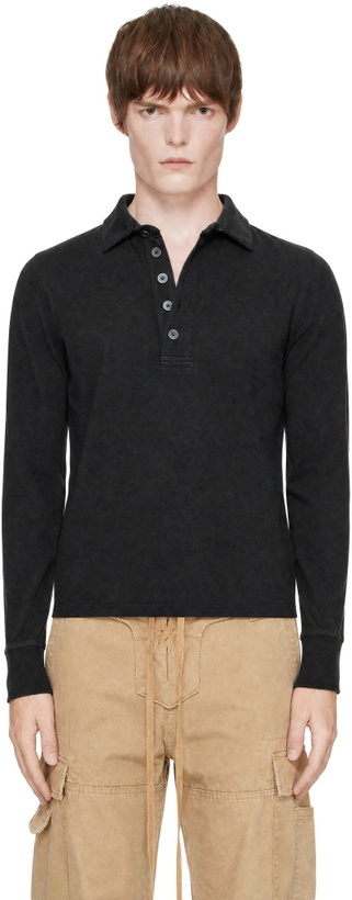 Photo: Raimundo Langlois SSENSE Exclusive Black Rugby Polo