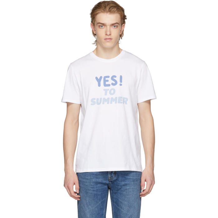 Photo: A.P.C. White Yes To Summer T-Shirt