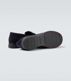 Kiton Suede penny loafers