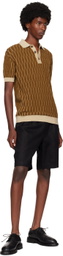 King & Tuckfield Brown Pattern Polo