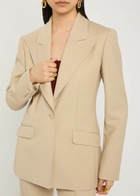 Gabriela Hearst Leiva Wool Blazer Khaki