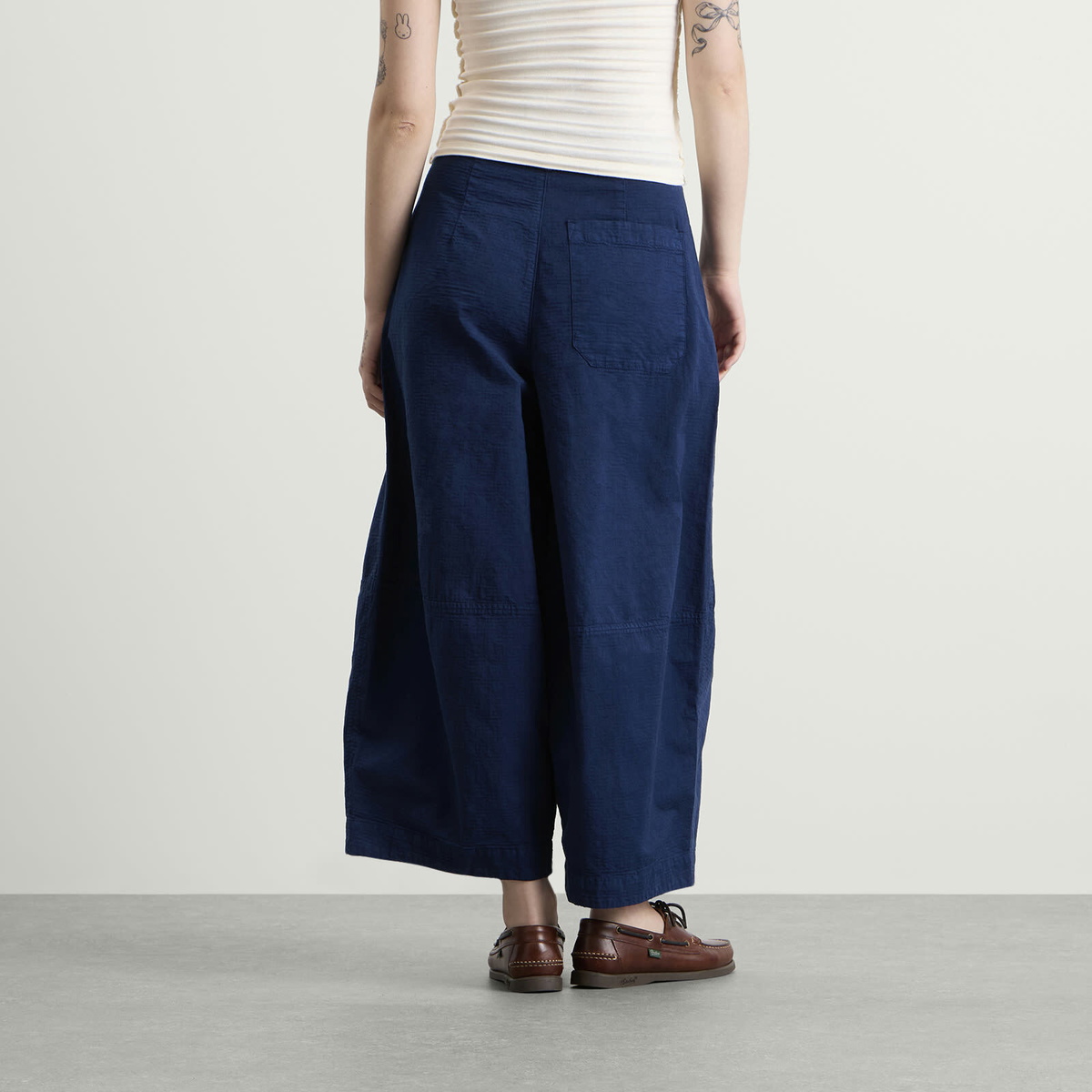 YMC Women's Deadbeat Trousers in Blue