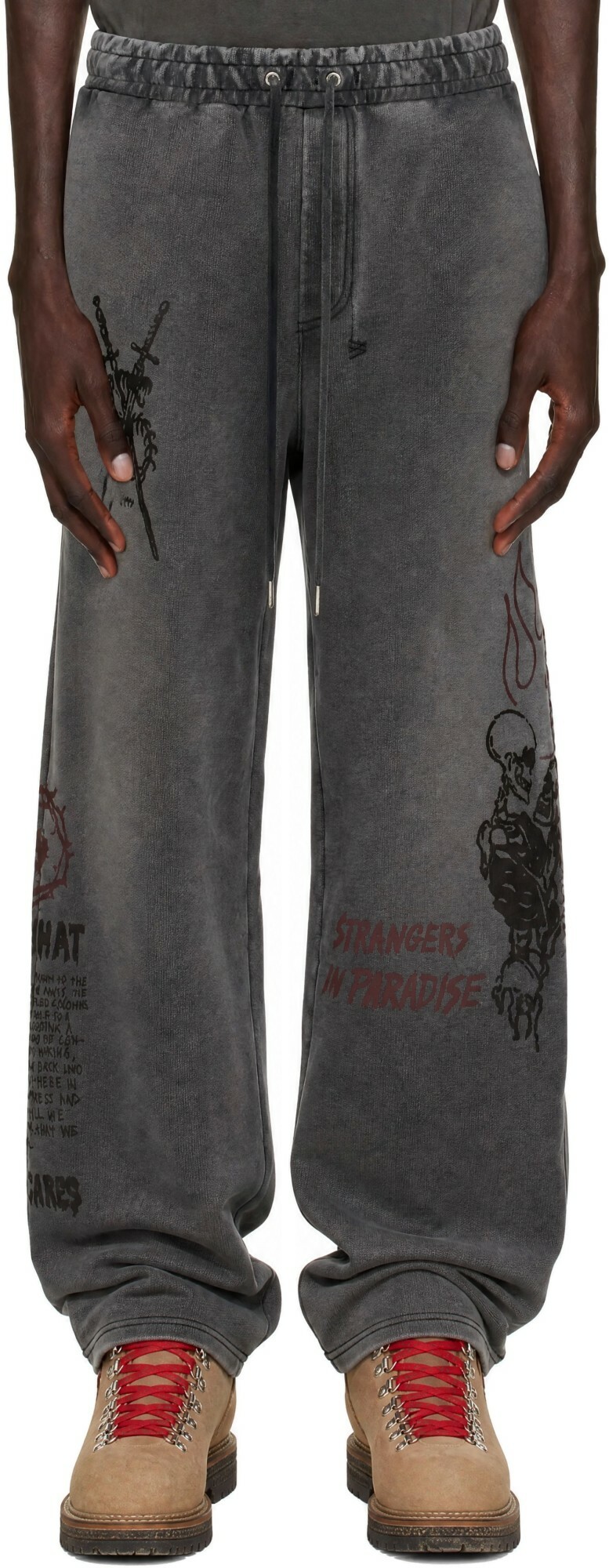 Ksubi Gray Skool Tunnel Sweatpants