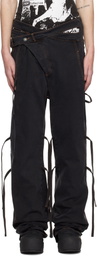 Ottolinger Black Signature Wrap Jeans