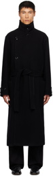 LEMAIRE Black Button Coat