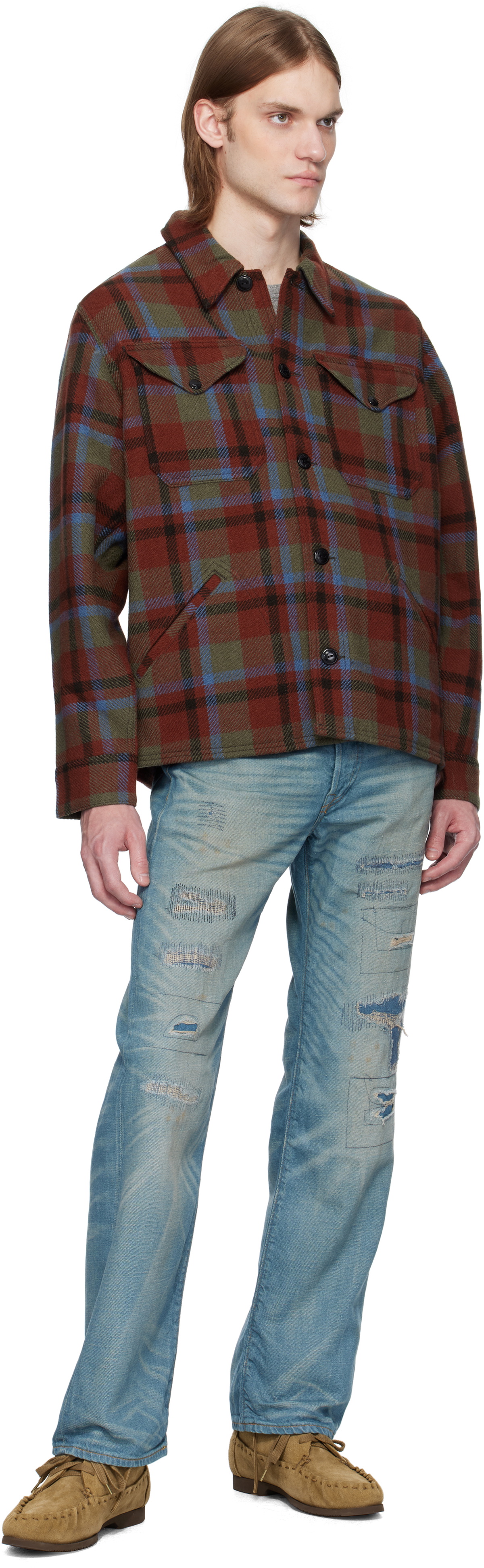 RRL Blue 5-Pocket Plainfield Selvedge Jeans RRL