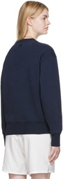 AMI Alexandre Mattiussi SSENSE Exclusive Navy Organic Cotton Sweatshirt