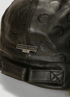 Faux-Fur Trimmed Hat in Black