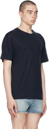 Gucci Navy Linen Jersey T-Shirt