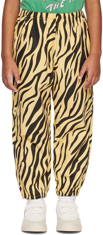 Photo: The Animals Observatory Kids Yellow & Black Elephant Trousers
