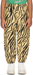 The Animals Observatory Kids Yellow & Black Elephant Trousers