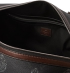 Berluti - Venezia Leather-Trimmed Logo-Print Virée Canvas Holdall - Black