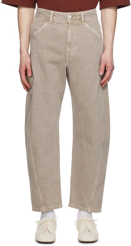 Photo: LEMAIRE Taupe Twisted Jeans