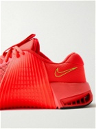 Nike Training - Metcon 9 Rubber-Trimmed Mesh Sneakers - Red
