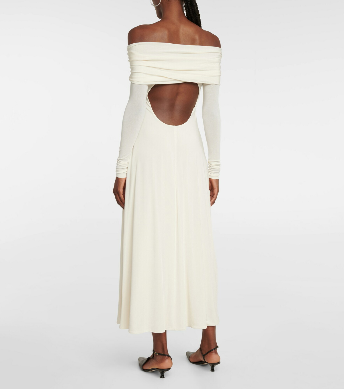 Khaite - Cerna off-shoulder midi dress Khaite