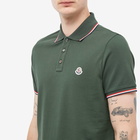 Moncler Men's Classic Logo Polo Shirt in Khaki