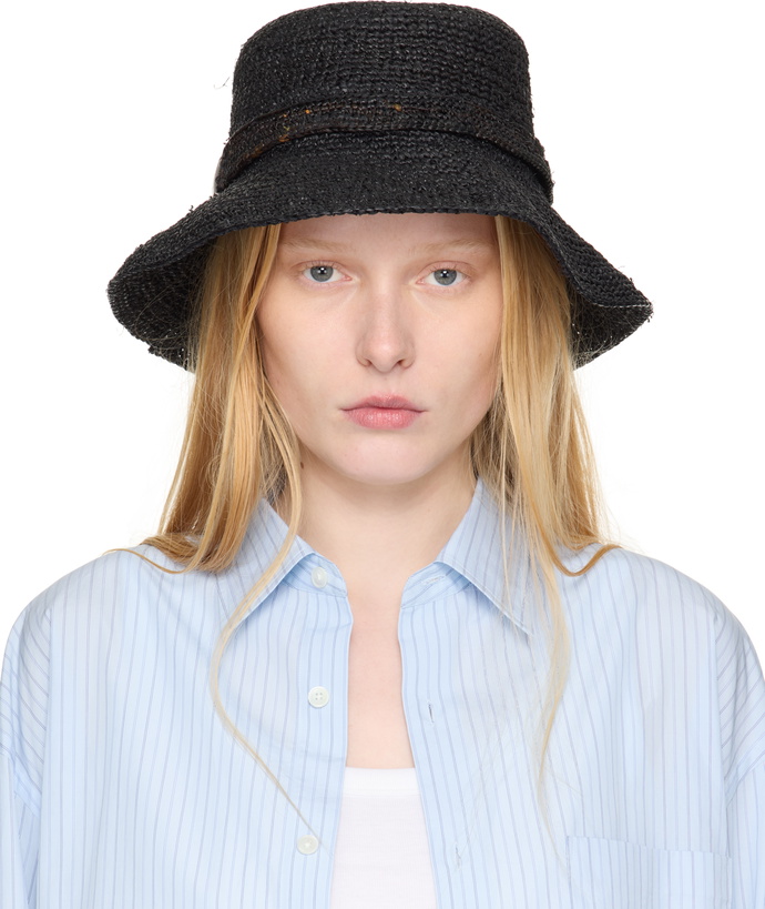 Photo: rag & bone Black Lela Rollable Bucket Hat
