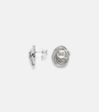 Kamyen Twister 18kt white gold and enamel earrings with diamonds