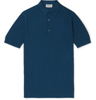 John Smedley - Roth Sea Island Cotton Polo Shirt - Blue