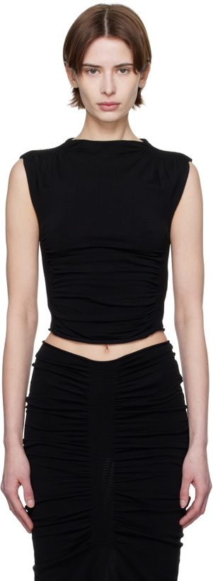 Photo: Alexander Wang Black Ruched Tank Top