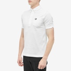 Fred Perry Authentic Men's Button Down Collar Polo Shirt in Snow White