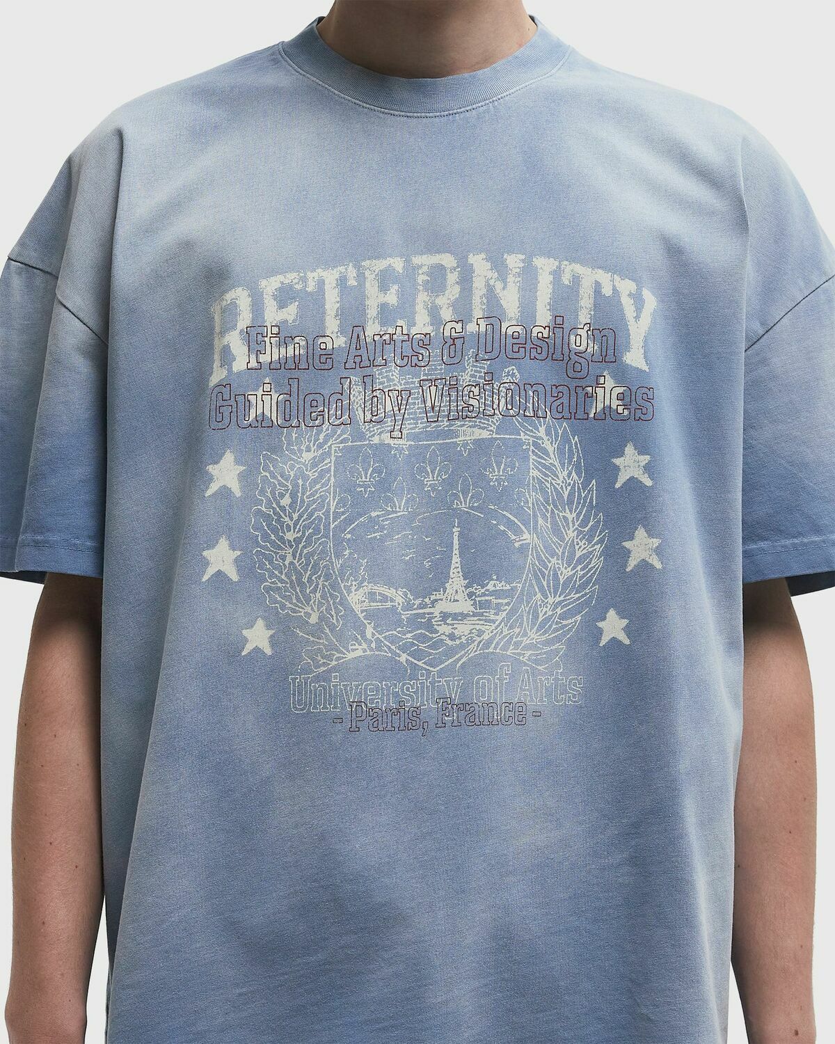 Reternity UNIVERSITY TEE Blue Mens Shortsleefe