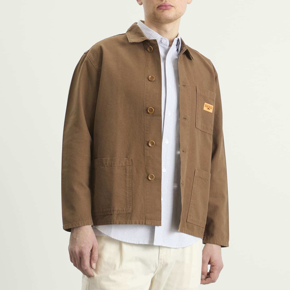 Service Works Men's Canvas Chore Shirt in Bark
