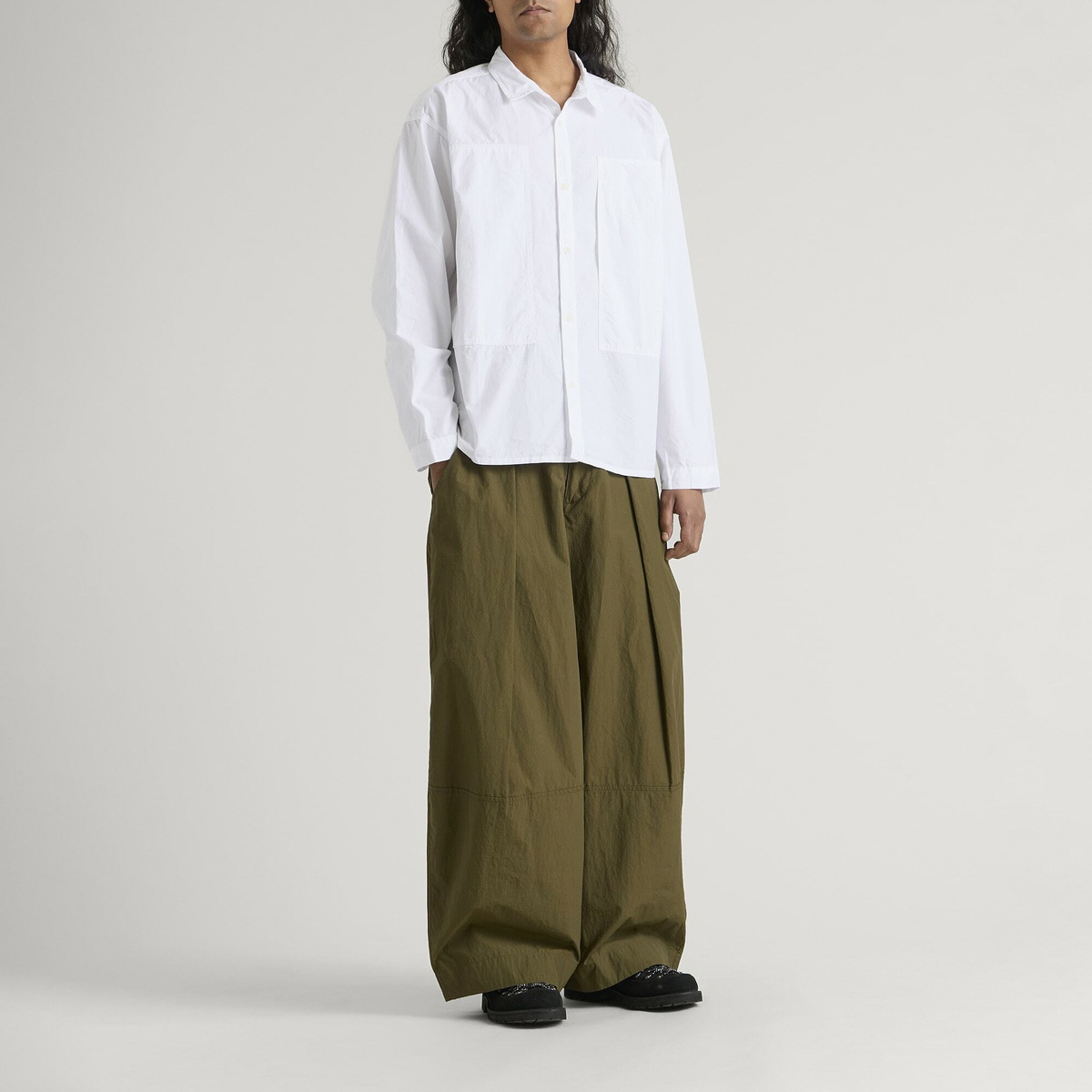 YMC Men's Trapper Shirt in White