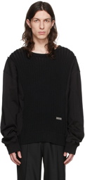 C2H4 Black Knit Sweater