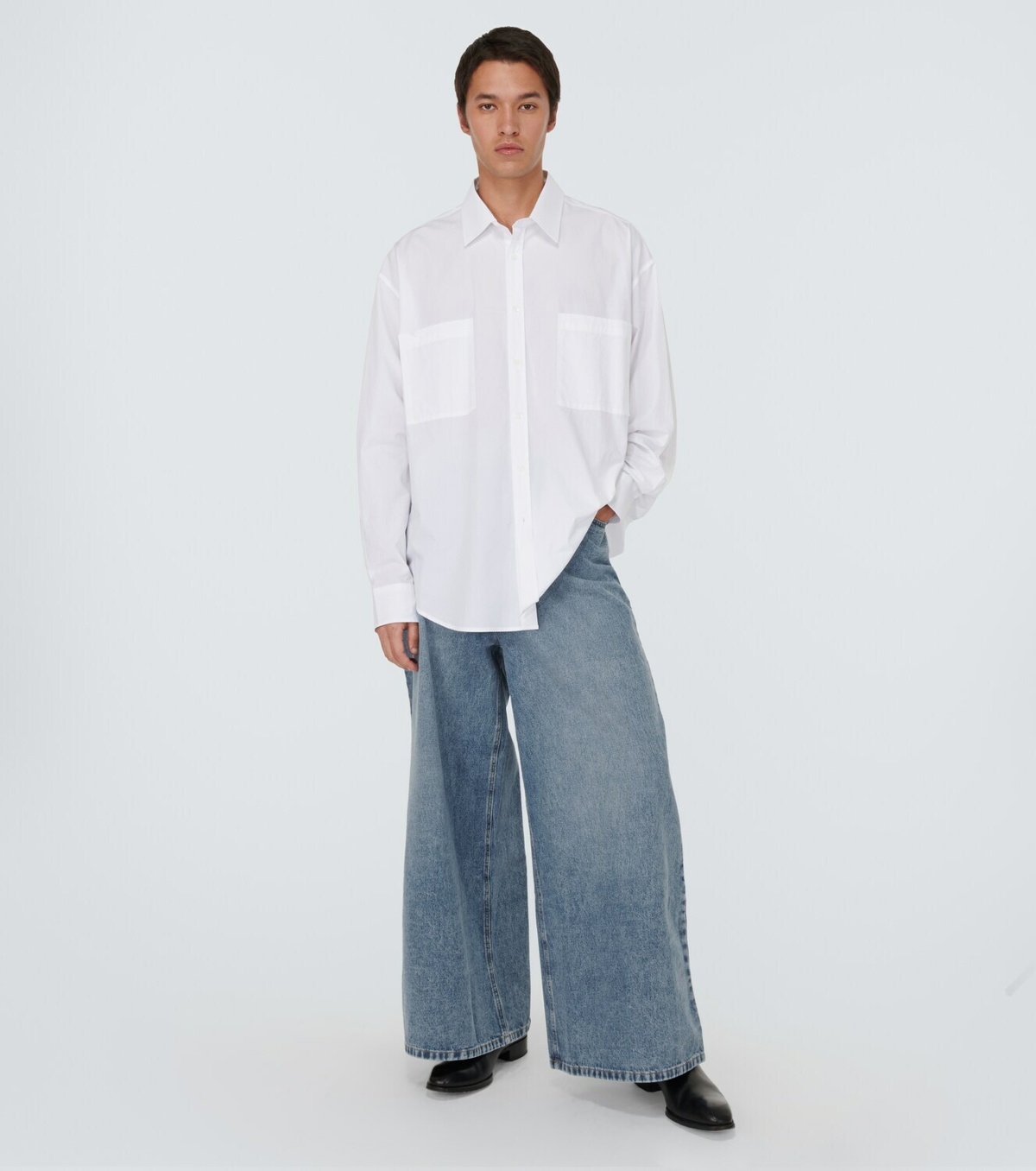 THE FRANKIE SHOP Sasha high-rise wide-leg jeans