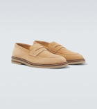 Brunello Cucinelli Suede penny loafers