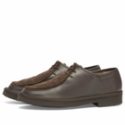 Grenson Men's Hubert Derby Shoe in Brown Suede