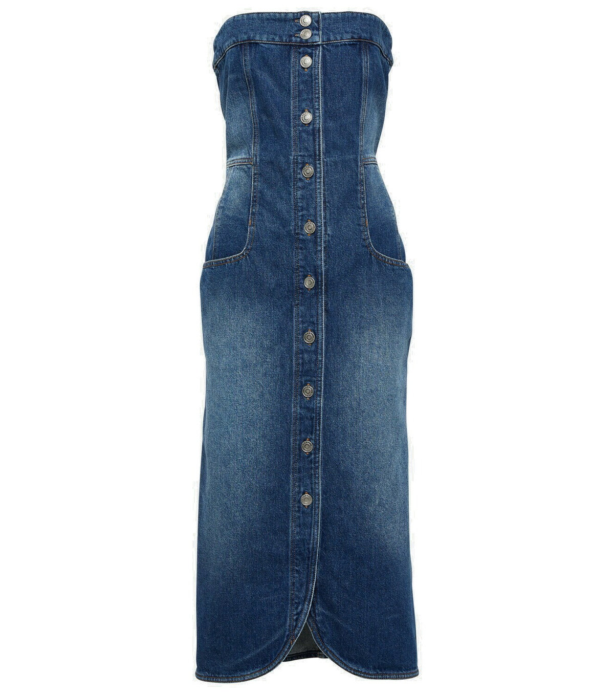 ワンピース MARANT ETOILE Filipine denim midi dress MARANT TOILE filipine denim dress ワンピース
