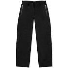 Han Kjobenhavn Men's Nylon Cargo Trousers in Black