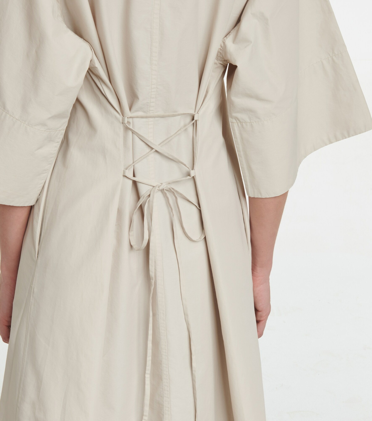 Deveaux New York - Cotton-blend midi dress