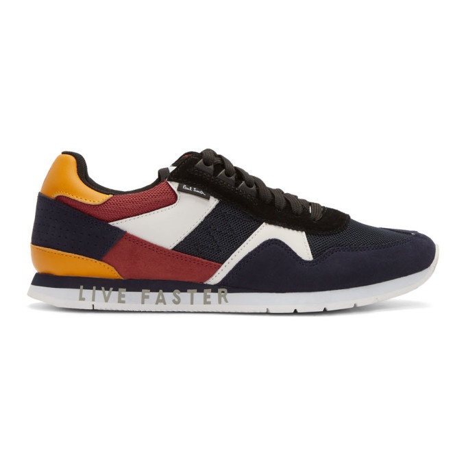 Photo: PS by Paul Smith Navy Suede Vinny Sneakers