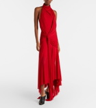 McQueen Draped halterneck maxi dress
