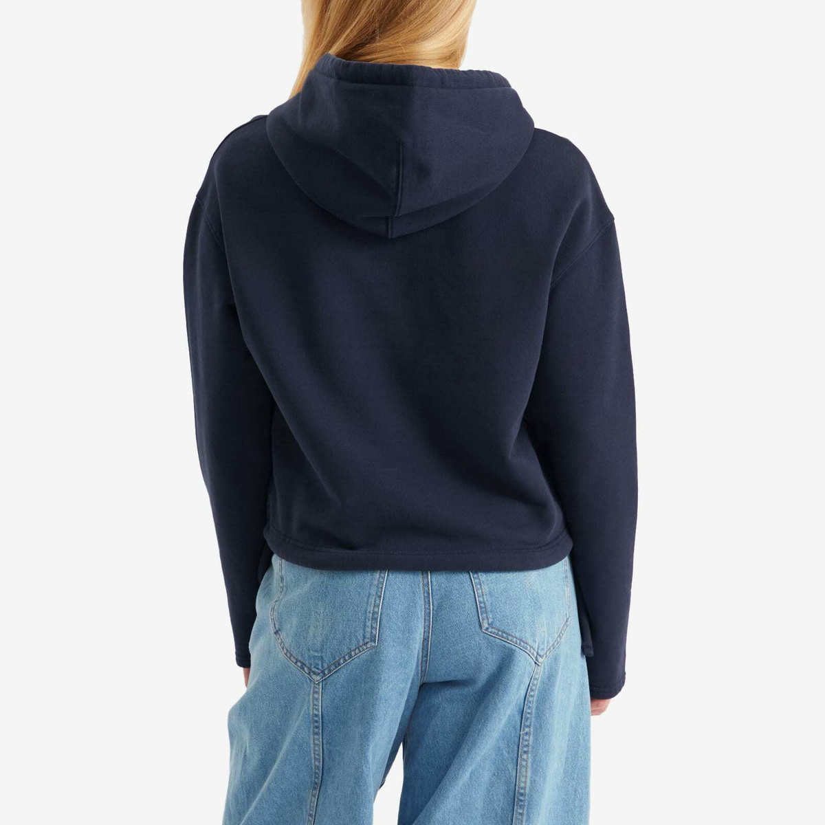 AMI Paris Women's De Coeur Hoodie in Night Blue