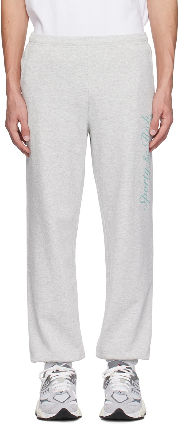 Sporty & Rich Gray French Sweatpants
