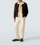 Tod's Ribbed-knit wool and cashmere cardigan