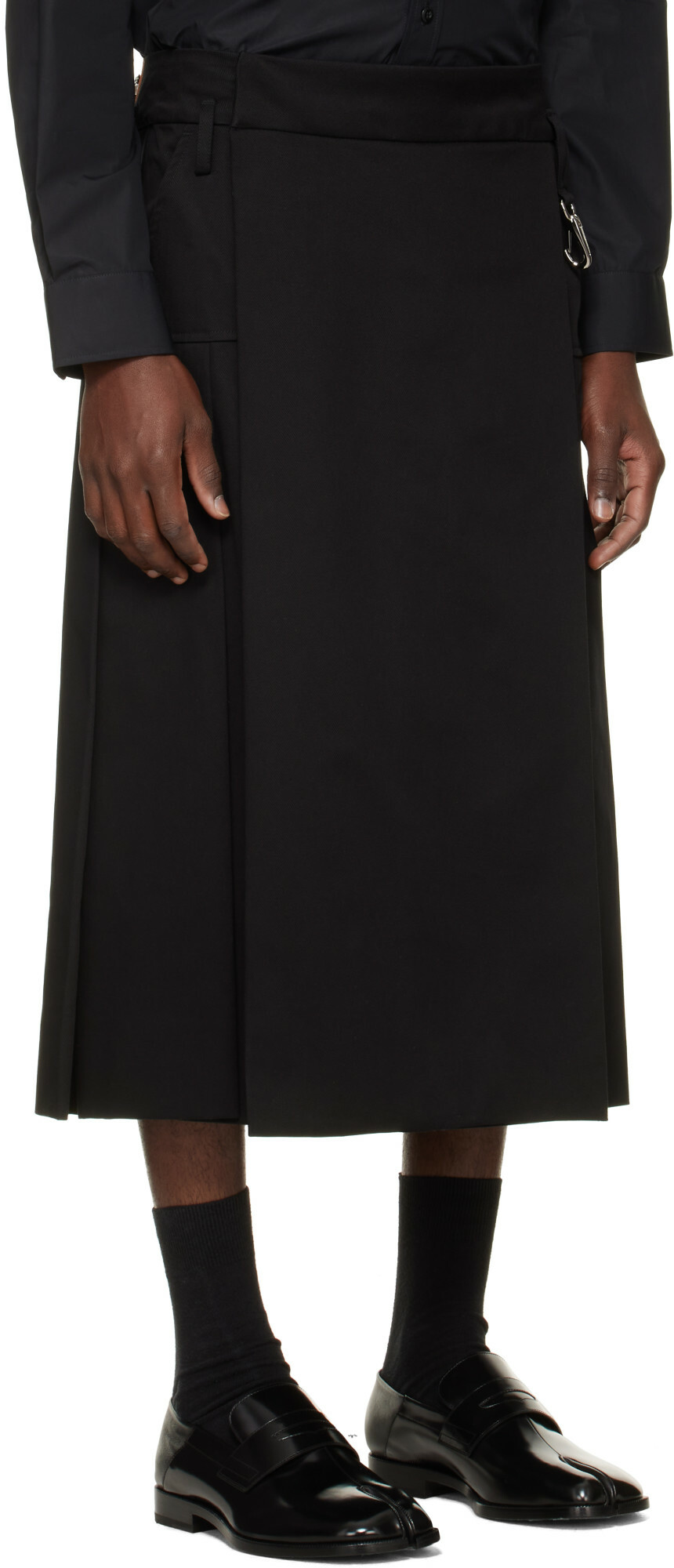 Simone Rocha Black Utility Clip Kilt